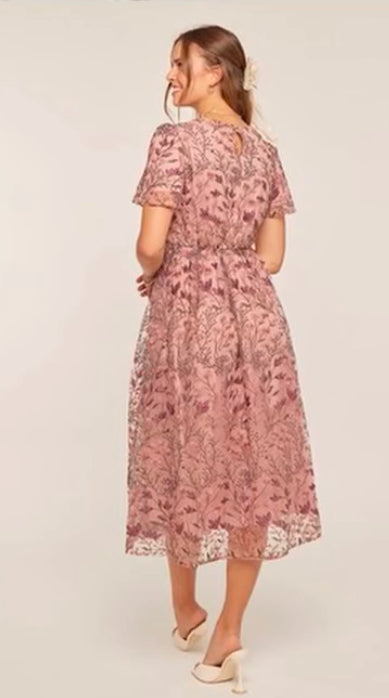 Floral Embroidered Dress